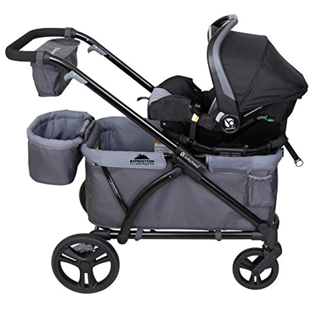 Wagon Stroller, Solid Print Gray P92441