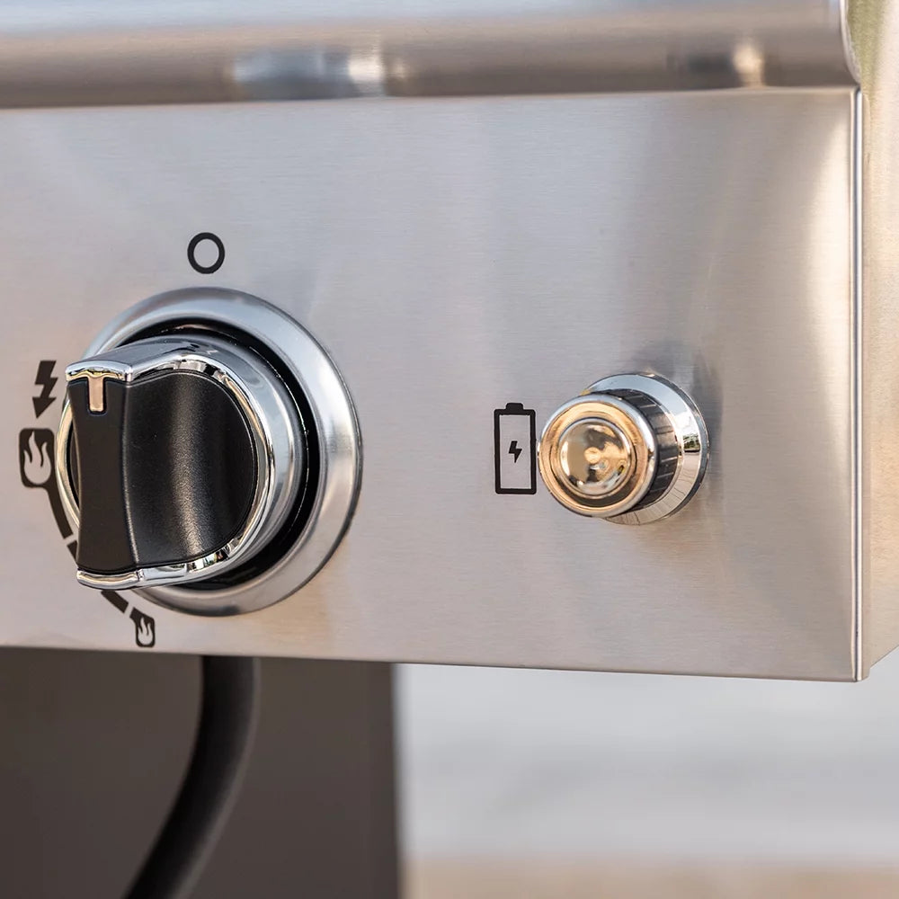 5-Burner Propane Gas Grill with Side Table and Ceramic Searing Side Burner M100