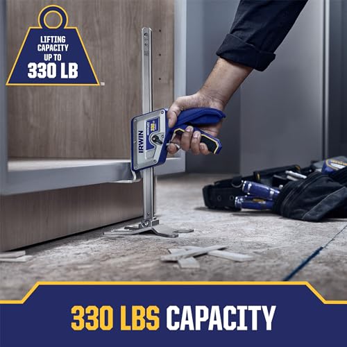 Quick-Lift Construction Jack, Hand Lifting Tool, 10" Lift, 330 lbs Capacity E70825