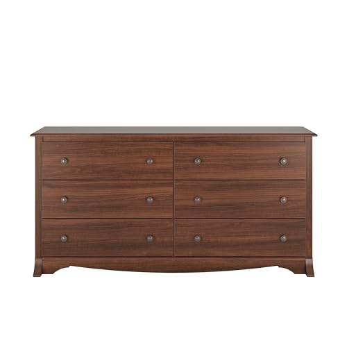 Rustic White Double Drawer Dresser with Nightstand C7017