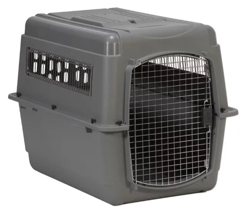 Dog Crate Travel Carrier for Large Dogs, Gray R278669