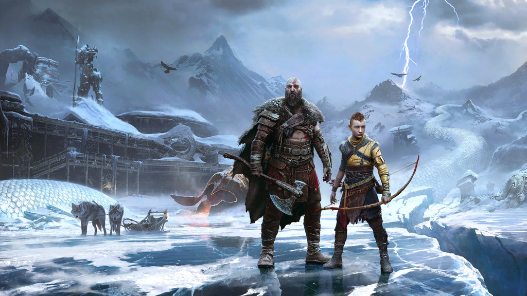 PS5 Slim 2TB Digital Edition Gaming Console with God of War Ragnarok Bundle and 8K HDMI Cable P5303