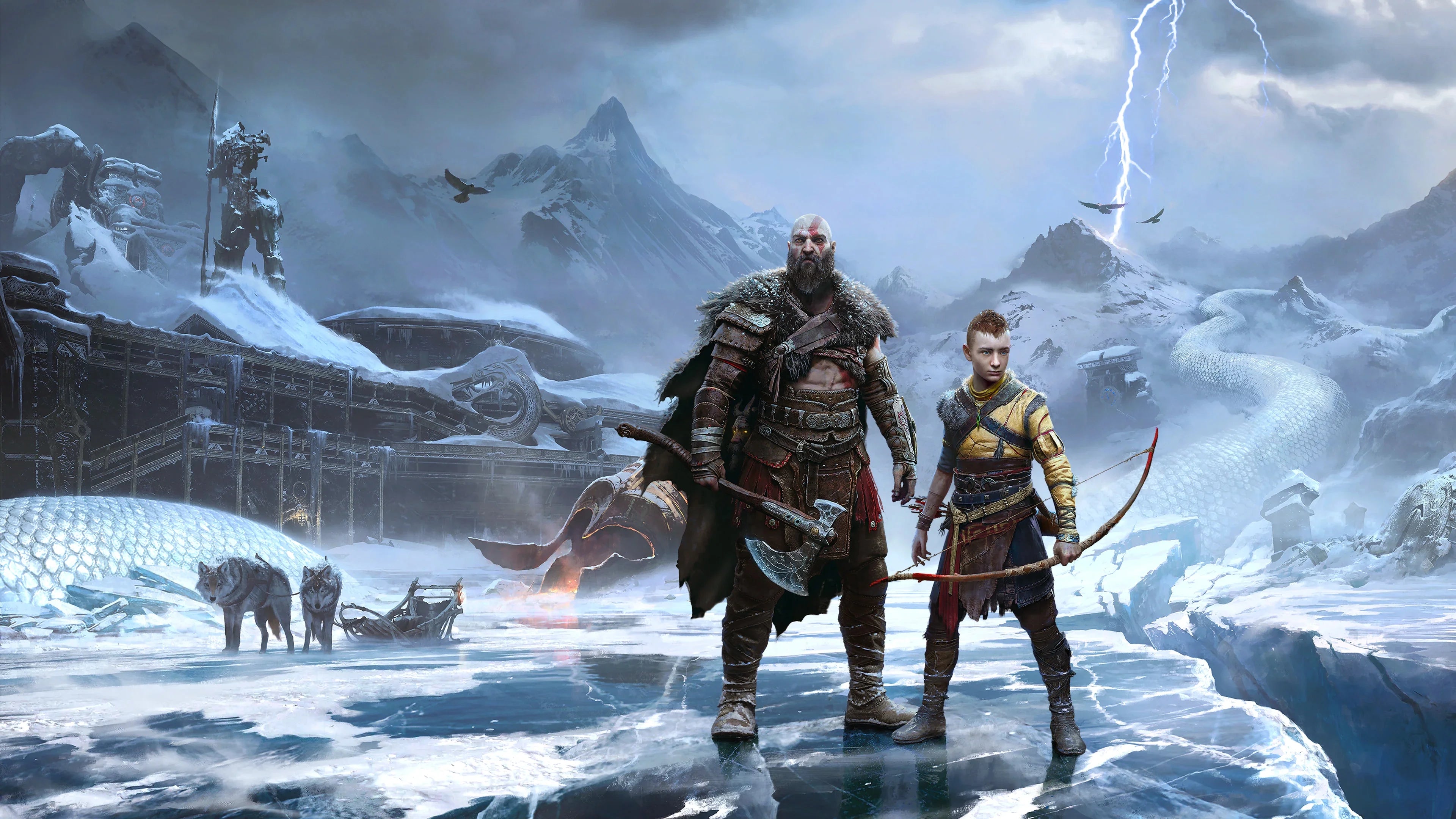 PS5 Slim 2TB Digital Edition Gaming Console with God of War Ragnarok Bundle and 8K HDMI Cable P5303