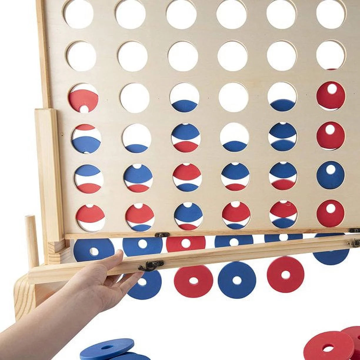 Giant Connect 4 Game - 4 in A Row Wooden Family Game Indoor/Outdoor Use C266540