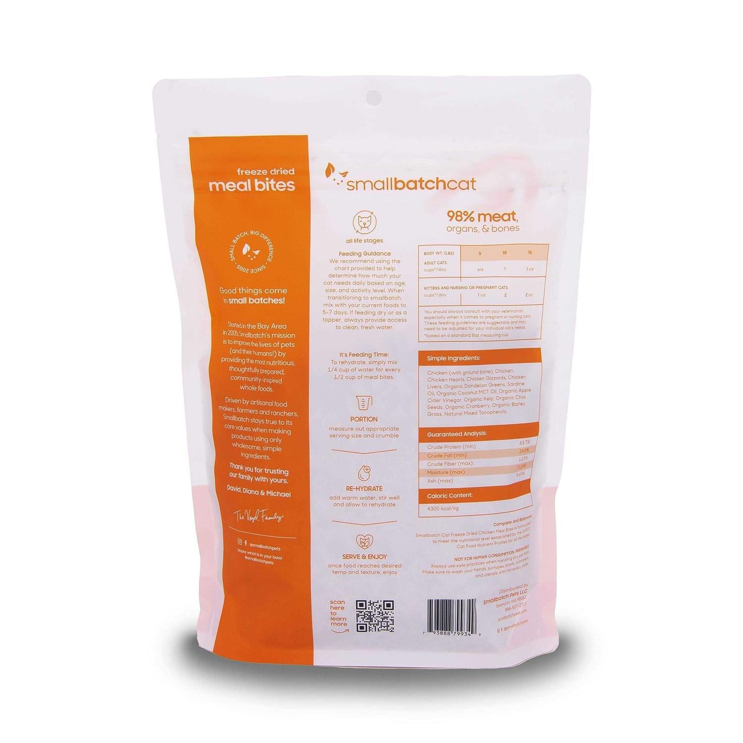 Freeze-Dried Chicken Cat Meal Bites, 10 oz V6633