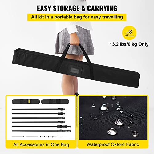 Backdrop Banner Stand 8 x 8 Ft Adjustable Height with Carrying Bag W880
