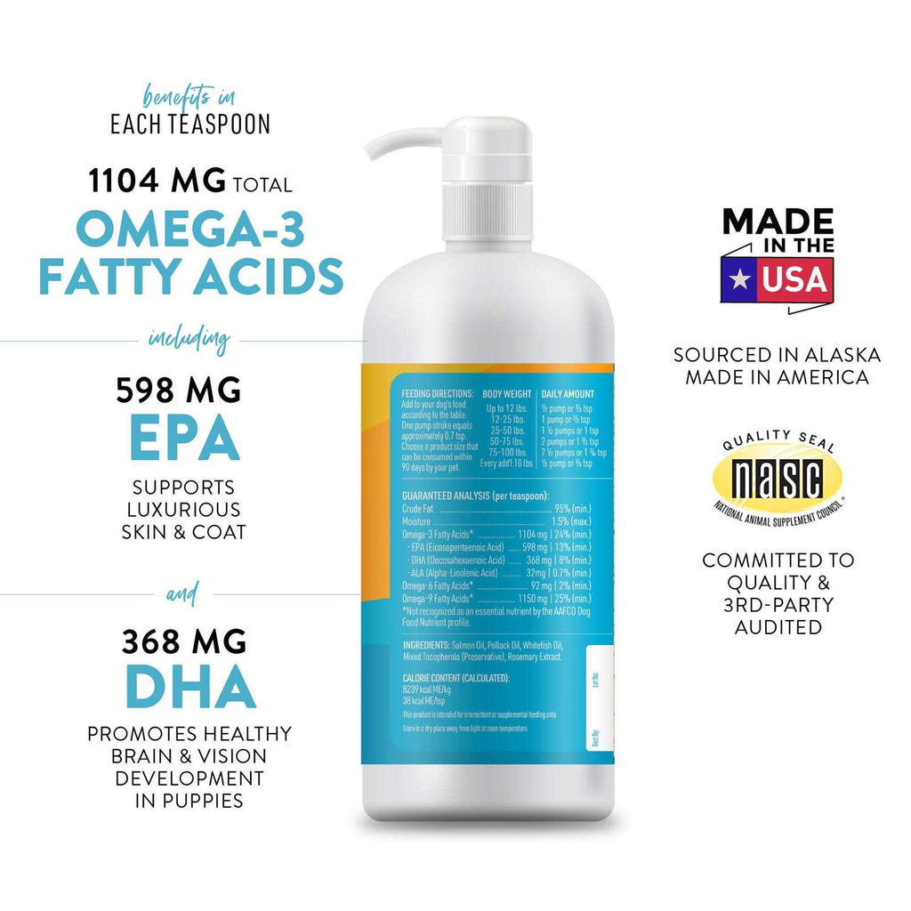 Omega 3 Dog Food Supplement for Skin & Coat M2500