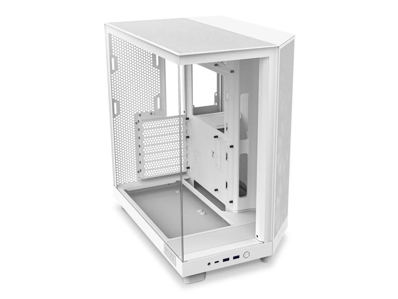 Compact Dual-Chamber Mid-Tower Airflow Case, White E21114