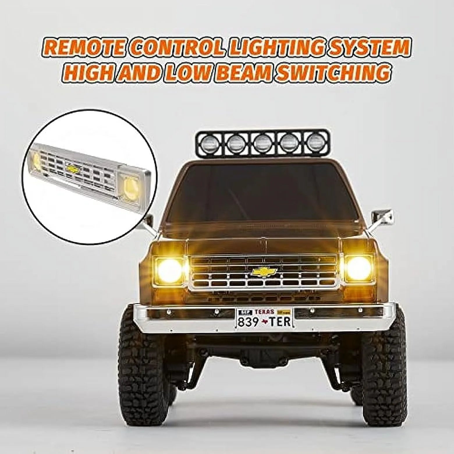 RC Crawler 4WD Off-Road Truck with LED Lights I6071