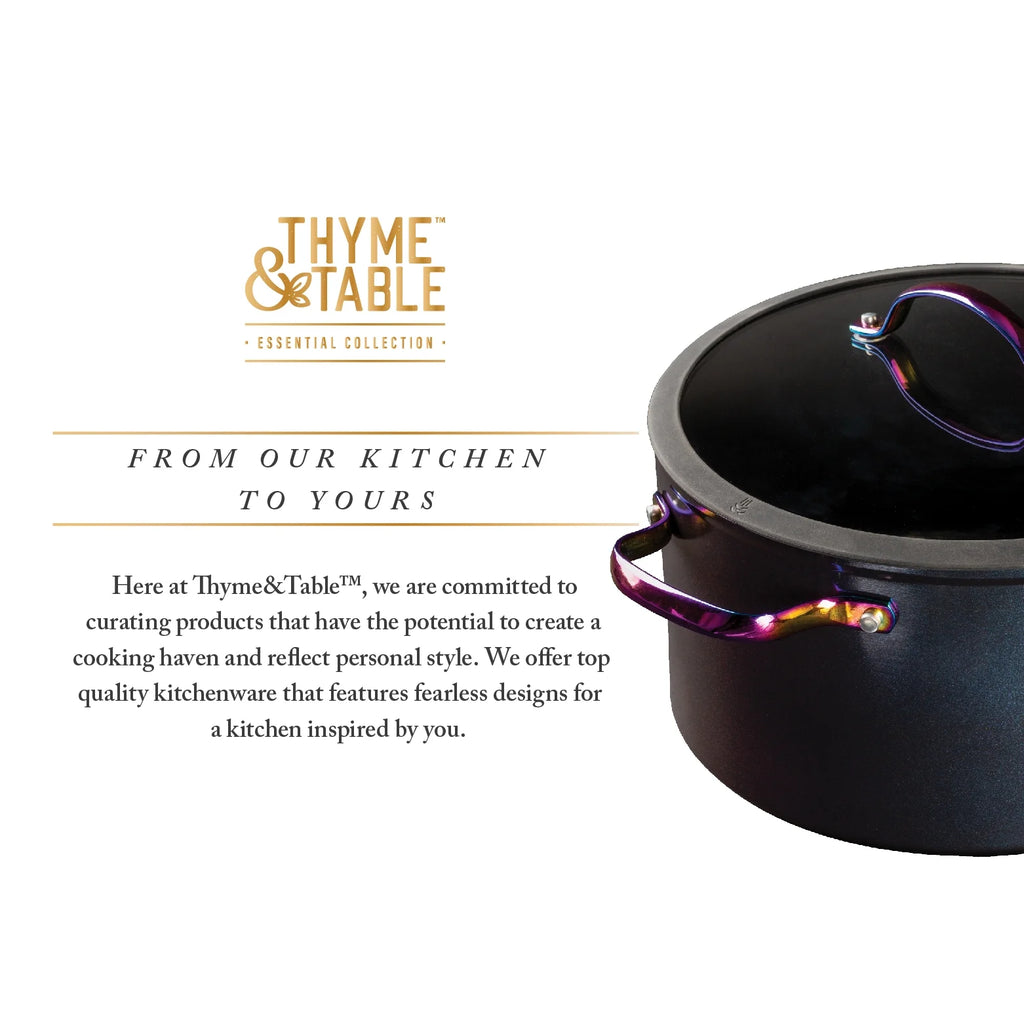 Non-Stick 12-Piece Cookware Set, Black & Rainbow R769