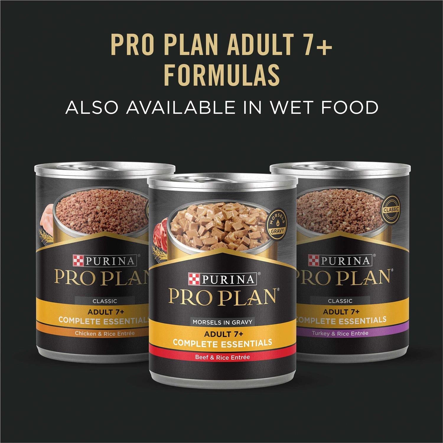 Shredded Blend Beef & Rice High Protein Dog Food for Senior Dogs P2496