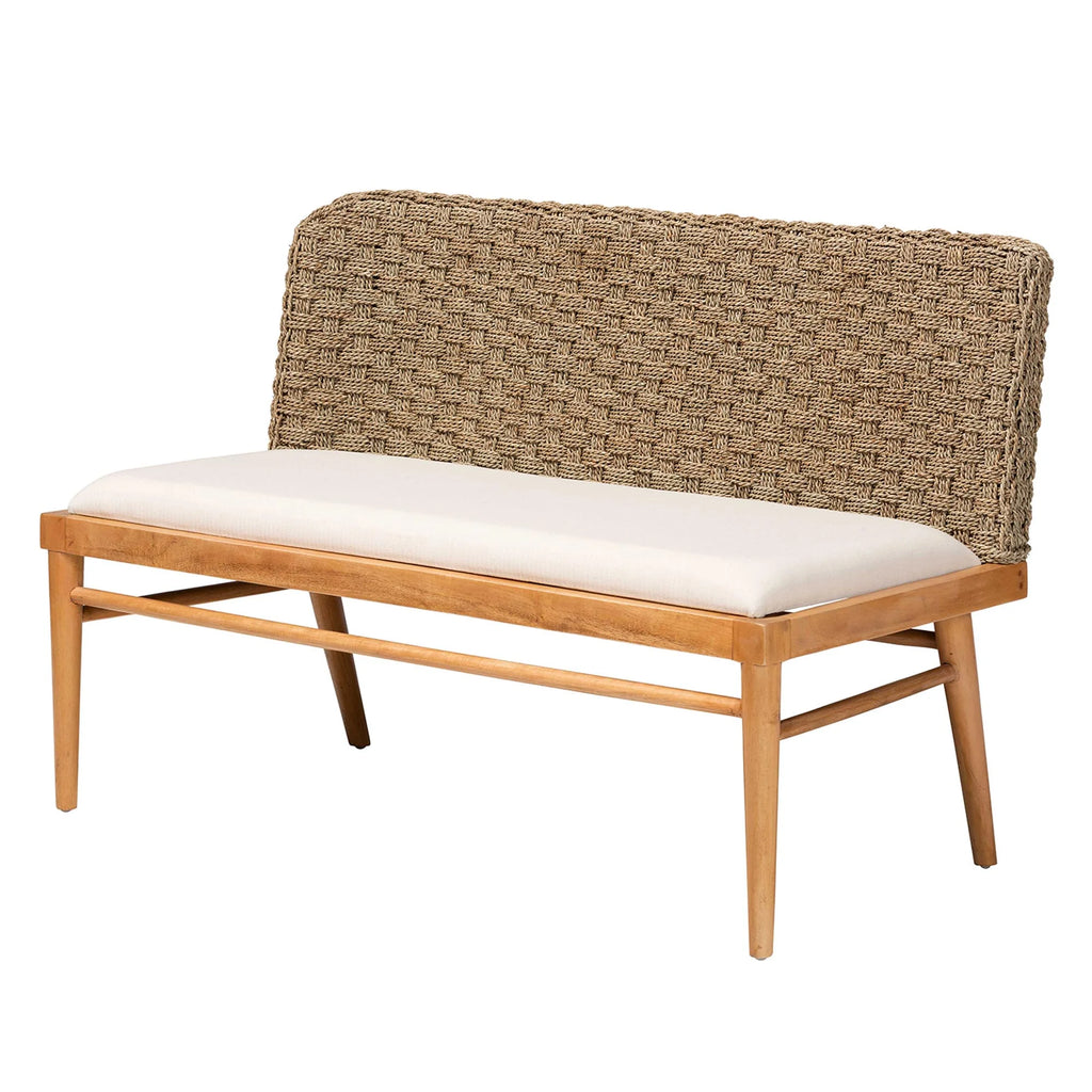 Boho Dining Nook Banquette Set, 2-Piece, Brown N4202