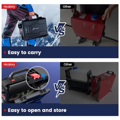 12V Portable Diesel Air Heater, 5KW All-in-One with Bluetooth and LCD Monitor for Car Truck Boat RV Z784756