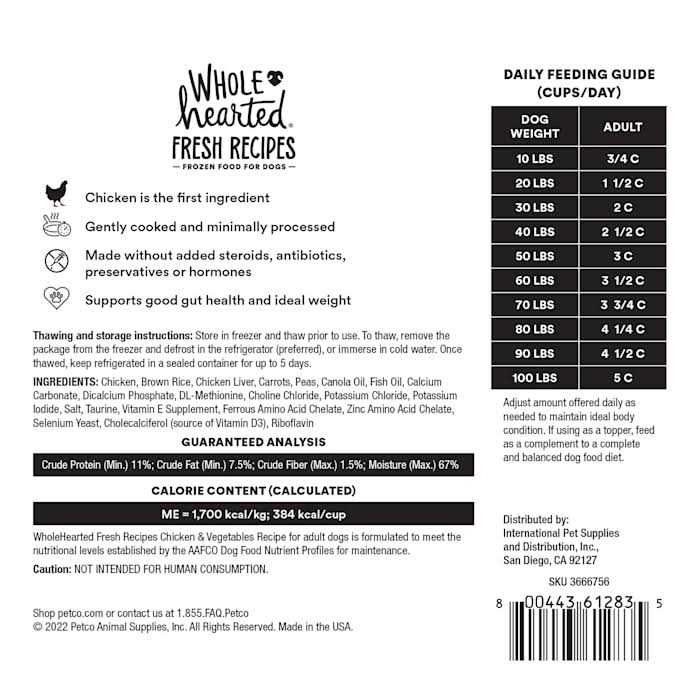 Frozen Chicken Recipe Dog Food R214