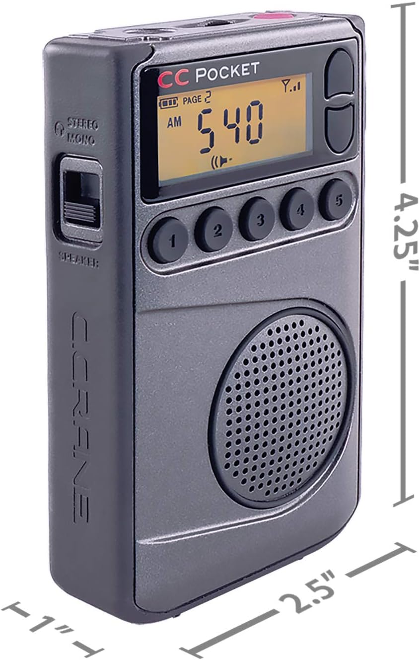 AM FM NOAA Weather Radio with Clock and Sleep Timer I612