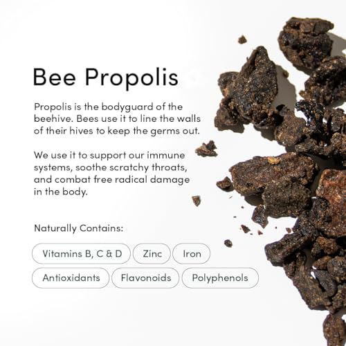Propolis Throat Spray, 95% Bee Propolis Extract, Natural Sore Throat Relief, 1.06 oz B633011