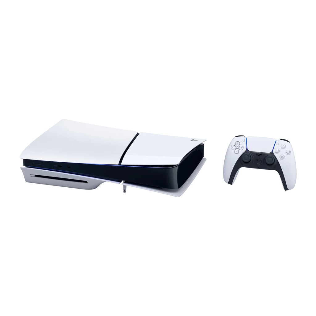 PlayStation 5 Slim Disc Edition Gaming Console with Two Controllers and Spider-Man 2 Game E88729
