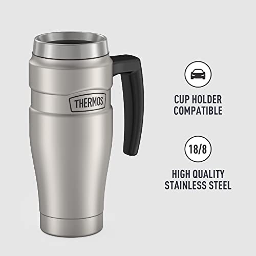 16 oz Vacuum-Insulated Travel Mug, Midnight Blue I77136