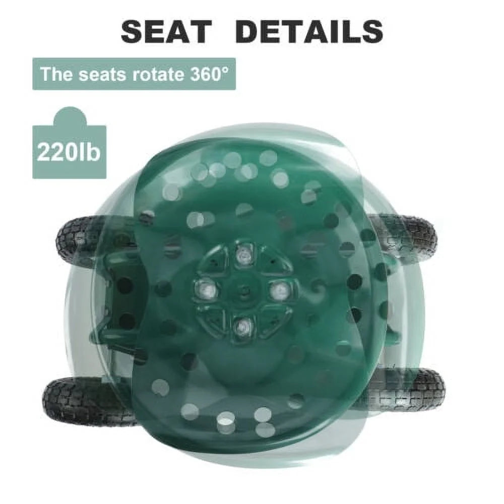 Gardening Seat Cart with Swivel Wheels R950269