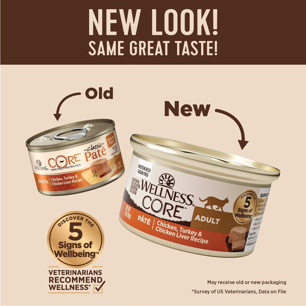 Natural Grain-Free Chicken Turkey & Liver Pate Canned Cat Food K51257