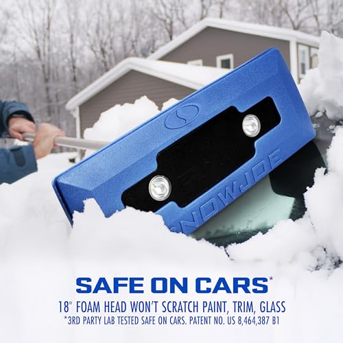 4-in-1 Telescoping Scratch-Free Snow Broom + Ice Scraper with LED Headlights P705