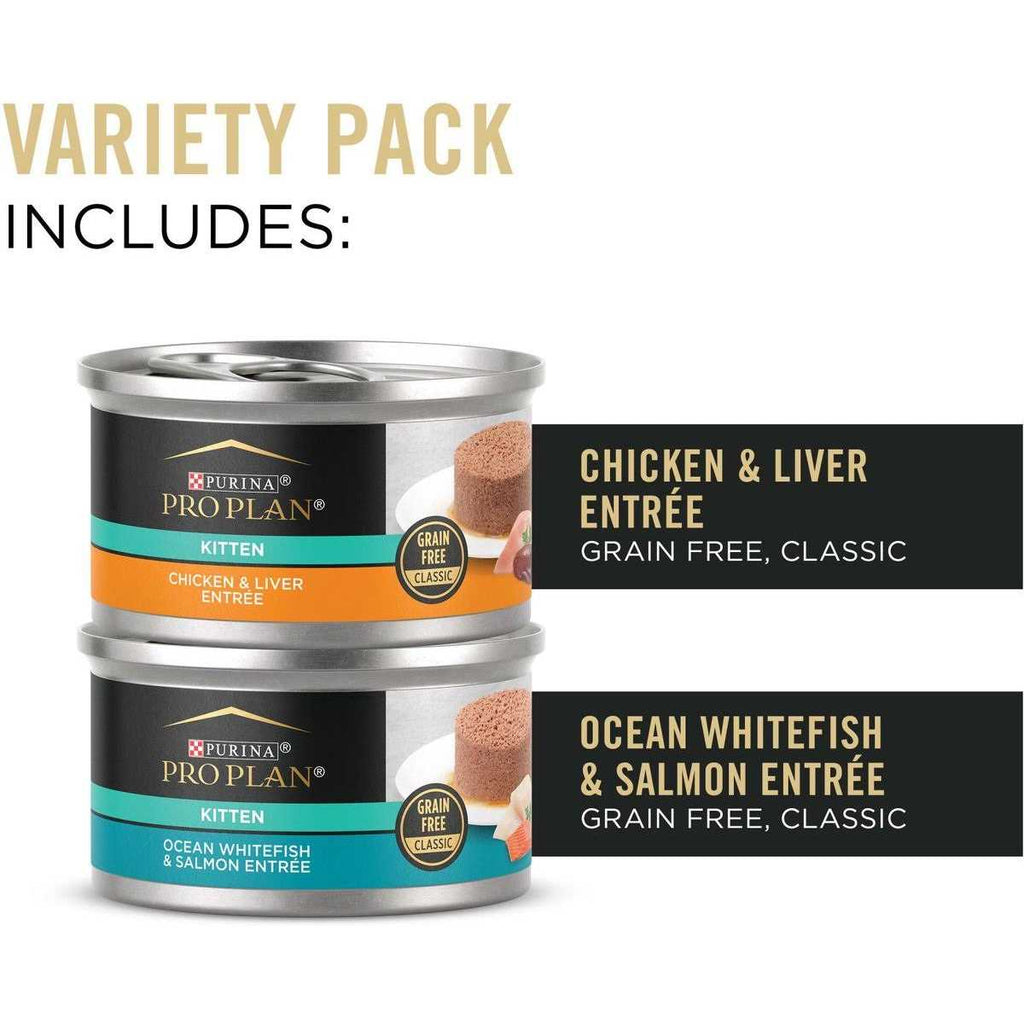 Grain-Free Chicken & Liver & Salmon Variety Pack Wet Kitten Food C227
