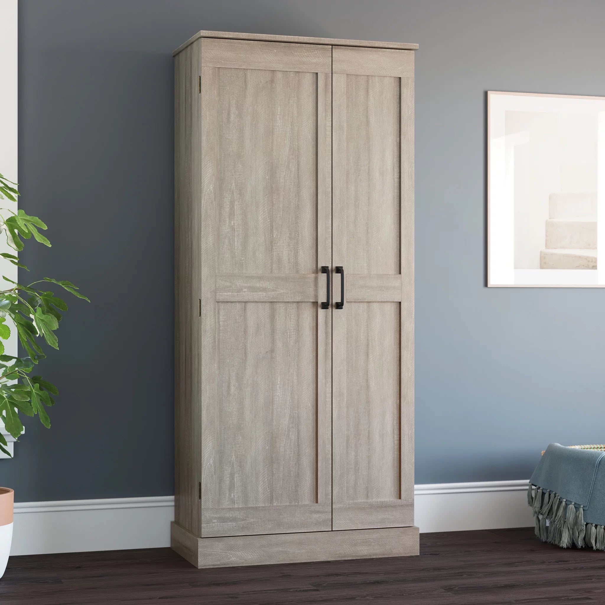 Sauder Storage Cabinet, Spring Maple Finish