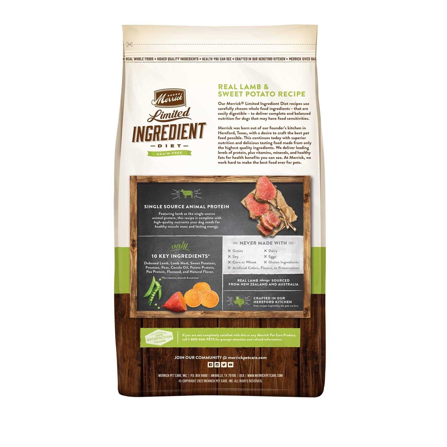 Real Lamb Sweet Potato Recipe Dry Dog Food K180007