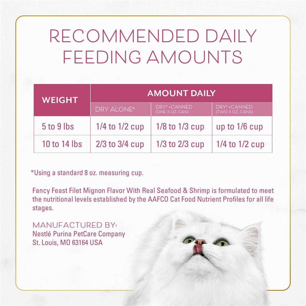 Dry Cat Food Filet Mignon Flavor with Seafood & Shrimp L4573