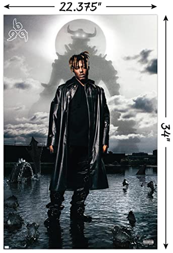 Juice WRLD Fighting Demons Album Cover Wall Poster, 22.37" x 34", Unframed E737