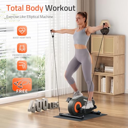 Under Desk Elliptical, Quiet Foot Pedal Exerciser for Home Use L971