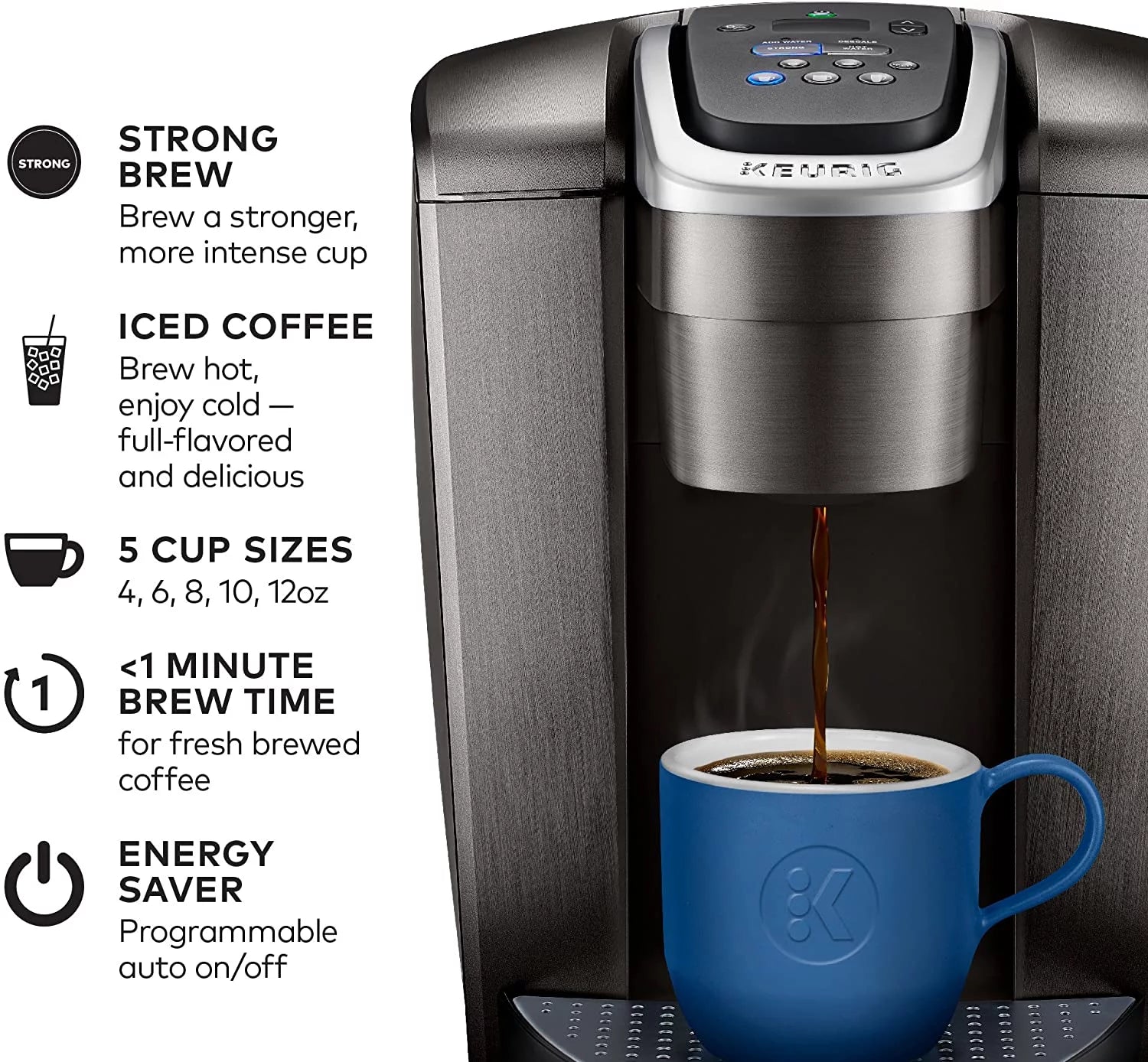 Single Serve K-Cup Coffee Maker with Iced Coffee Capability M492
