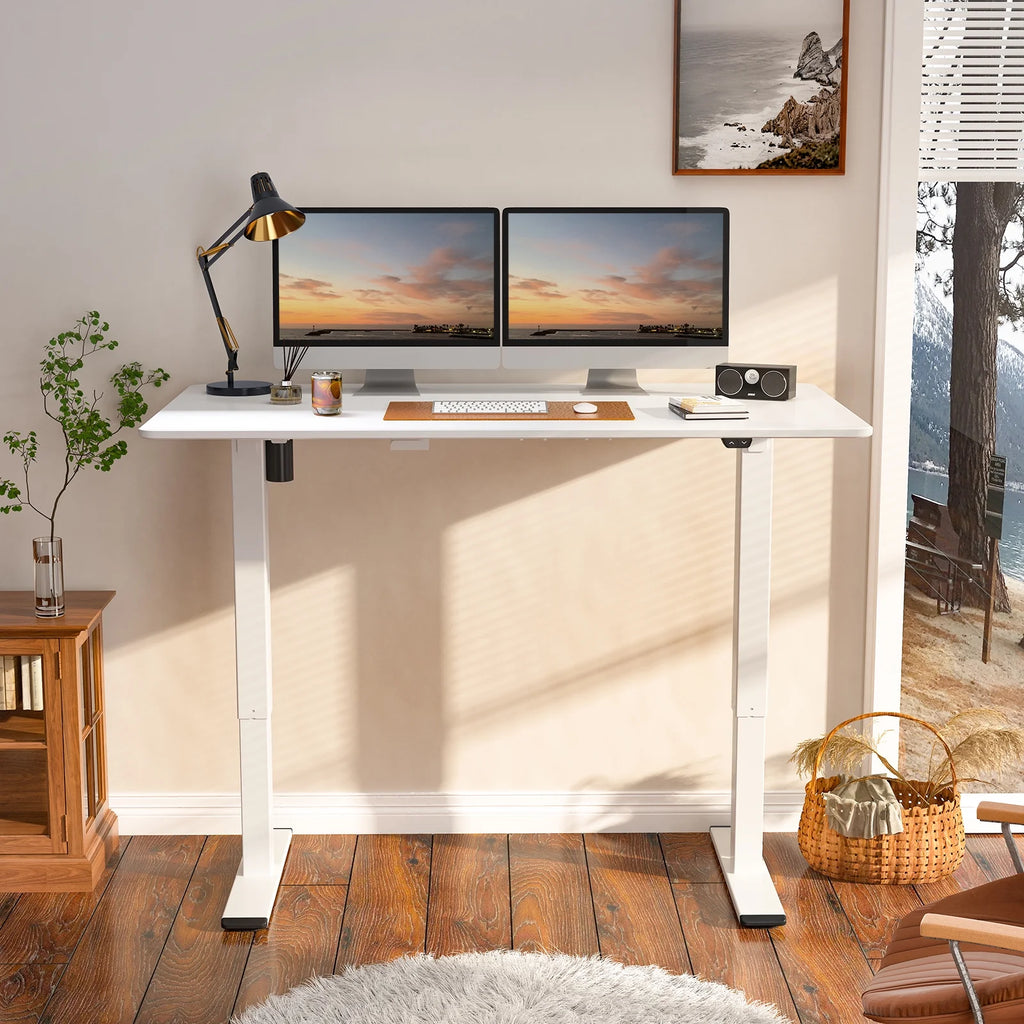Electric Height Adjustable Desk 55x28 White H14300