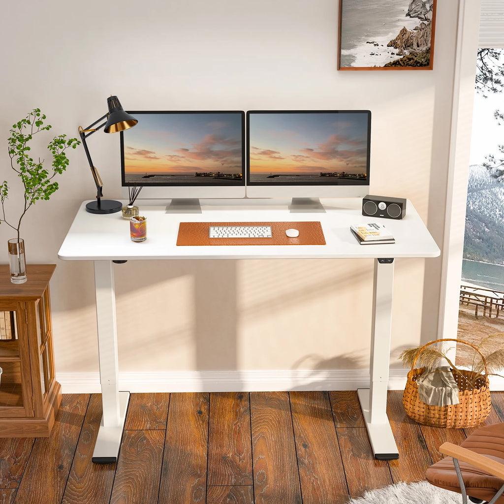Electric Height Adjustable Desk 55x28 White H14300