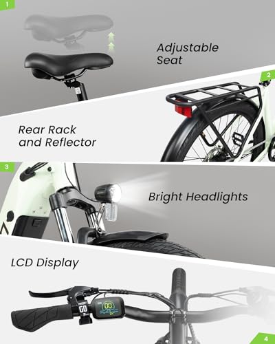 Electric Bike for Adults 27.5" 750W Peak Motor 80 Miles Range W360434