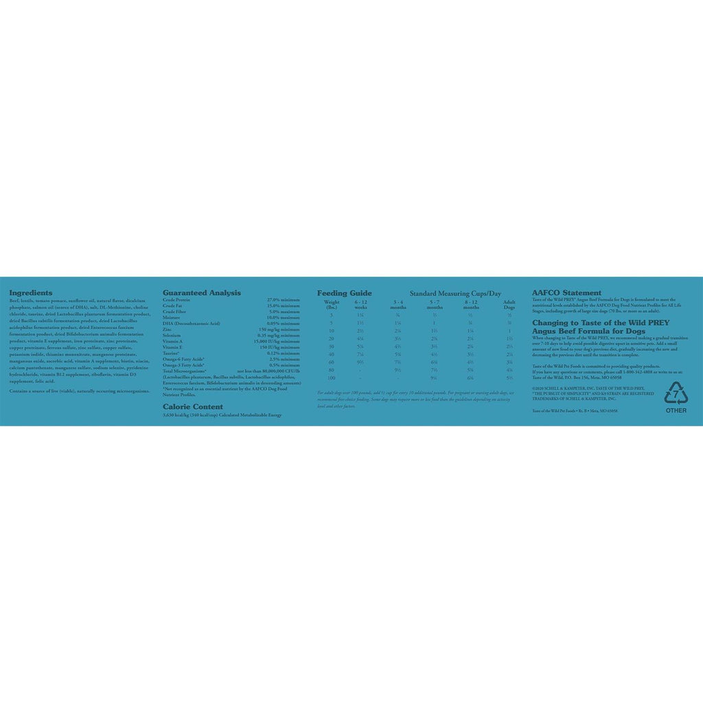 Angus Beef Dog Food E648