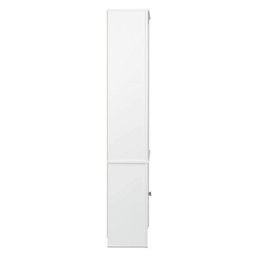 Tall 6 Shelf Bookcase with 2 Shaker Doors Q5783