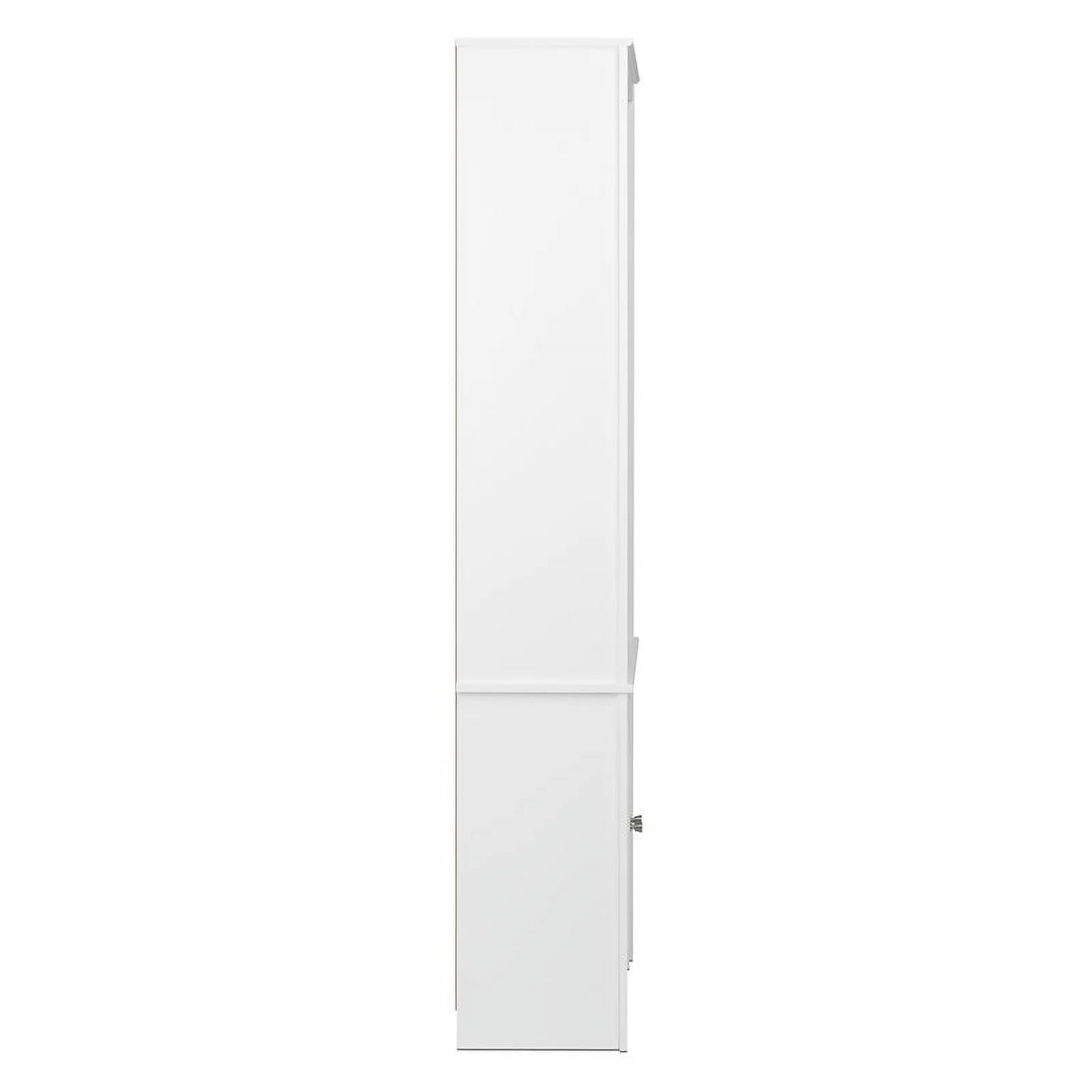 Tall 6 Shelf Bookcase with 2 Shaker Doors Q5783