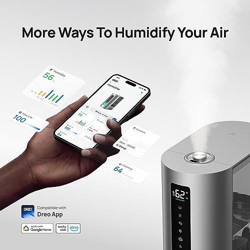 6L Warm & Cool Mist Humidifier for Bedroom, 60Hr Quiet Runtime C566891