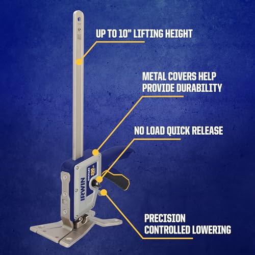 Quick-Lift Construction Jack, Hand Lifting Tool, 10" Lift, 330 lbs Capacity E70825
