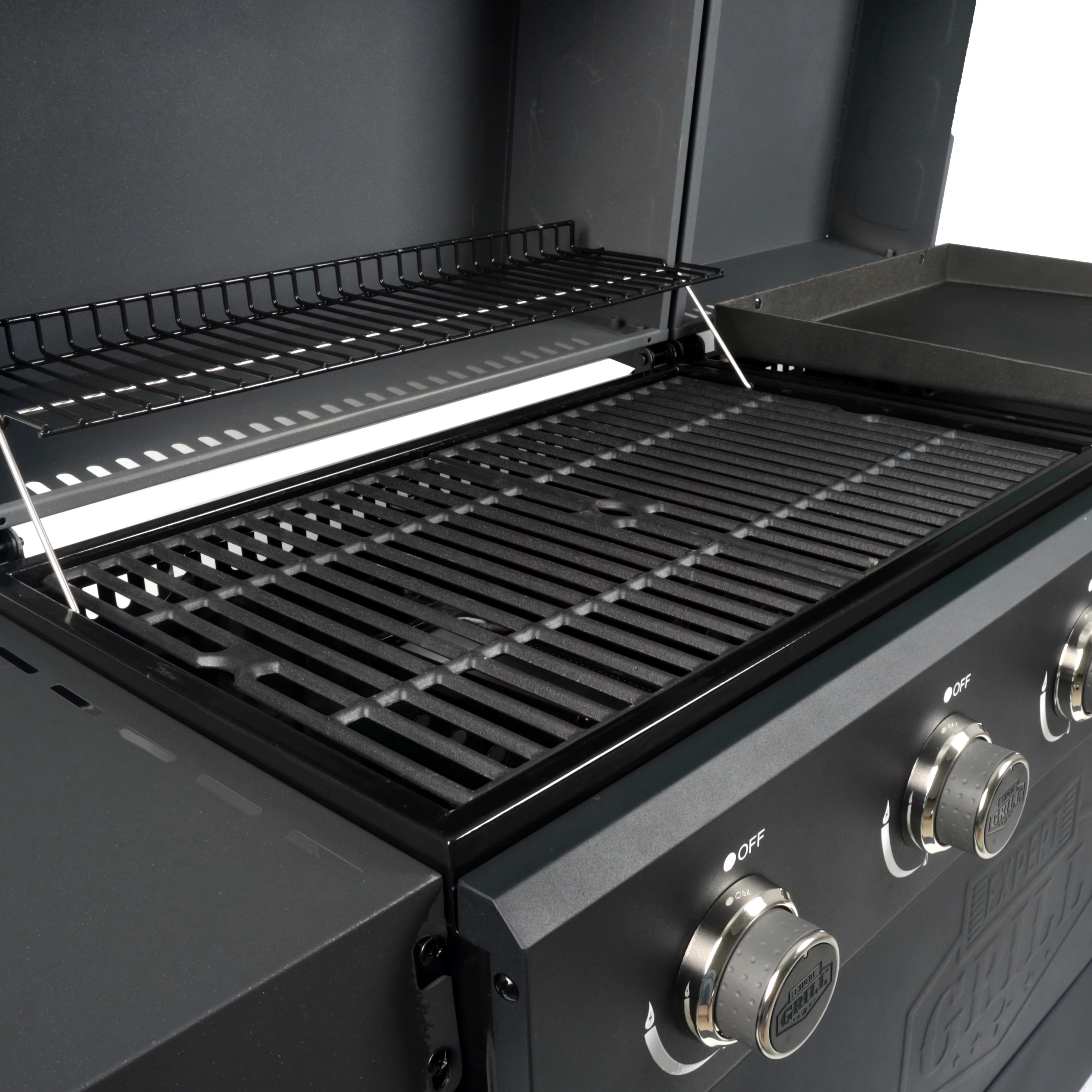5 Burner Propane Gas Grill and Griddle, Black R371540