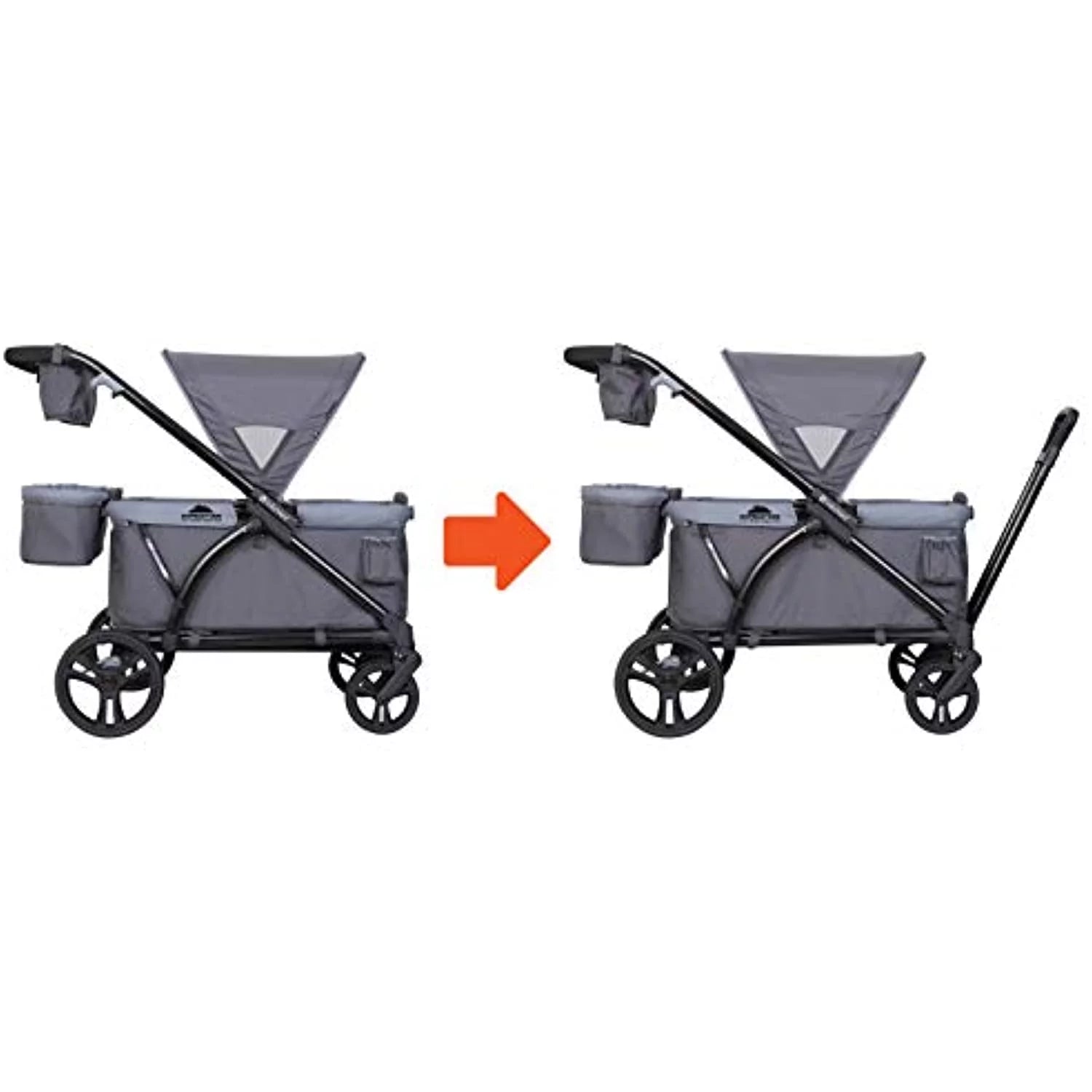 Wagon Stroller, Solid Print Gray P92441