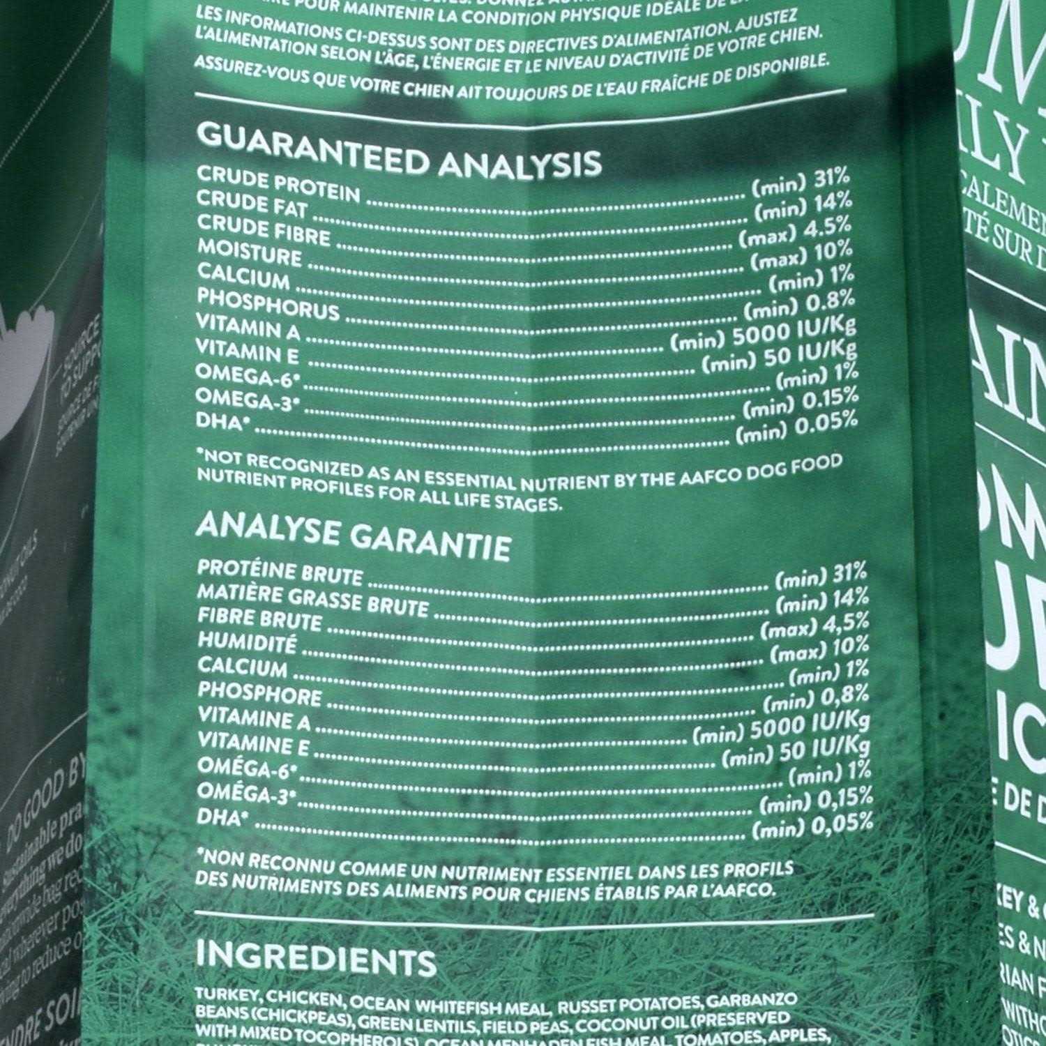Grain Free Turkey & Chicken Dry Dog Food O456835