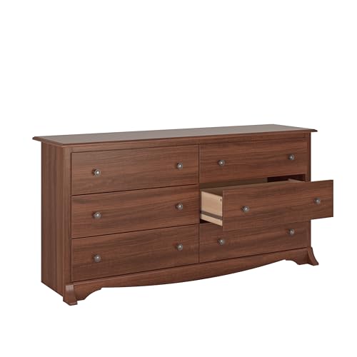 Rustic White Double Drawer Dresser with Nightstand C7017