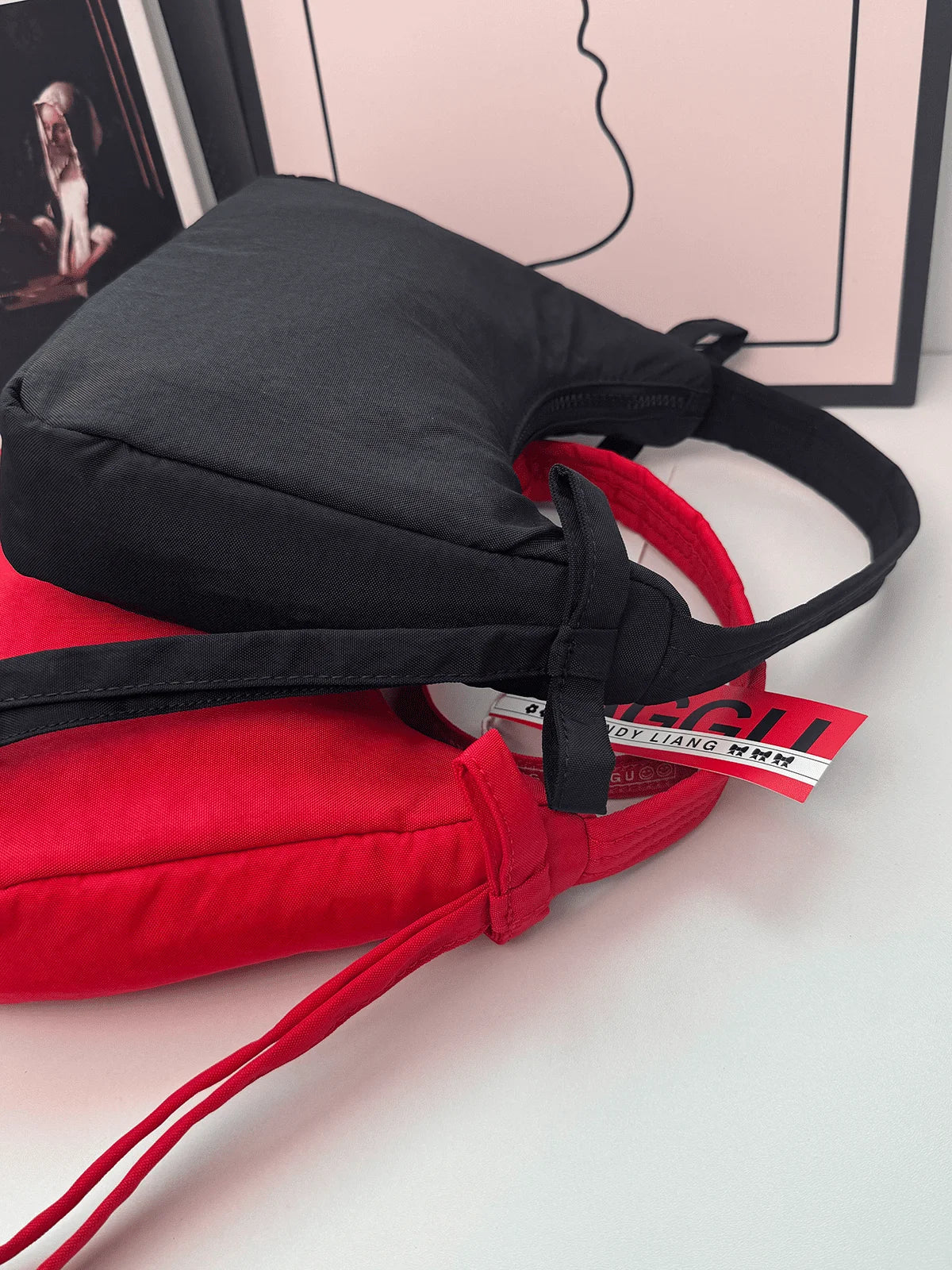 Mini Bow Nylon Handbag D453043