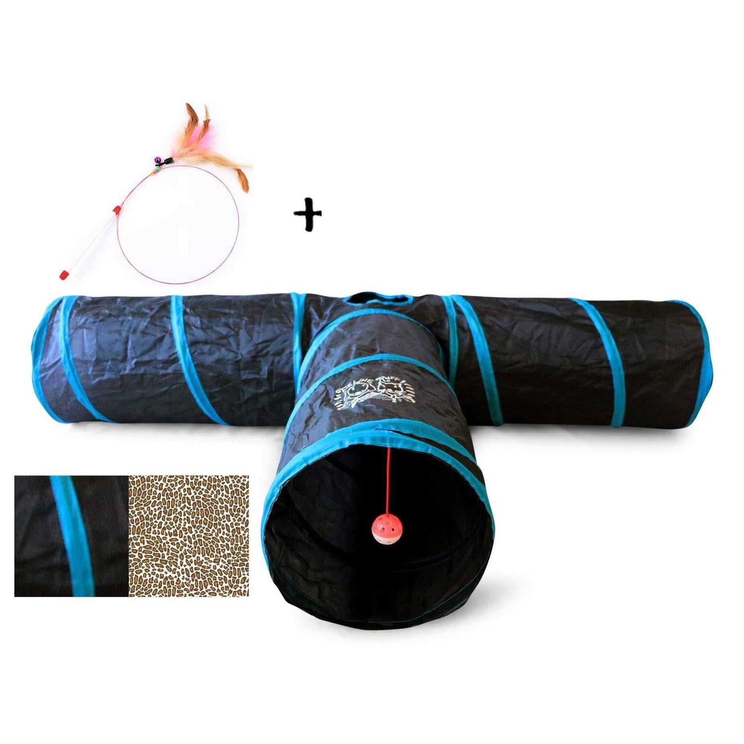 Cat Tunnel Extra Large 12 Inch Diameter Collapsible Play Toy Z226