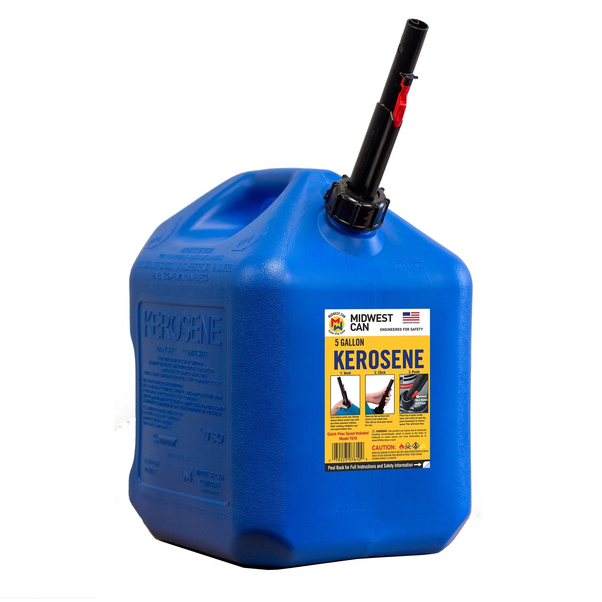 5 Gal Kerosene Gas Can Container with Spout (4 Pk) O36422