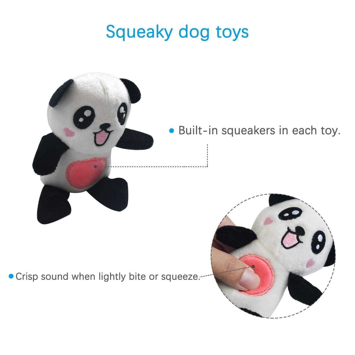 Squeaky Plush Dog Toy Pack for Puppy Small Stuffed Chew Toys with Squeakers L794753