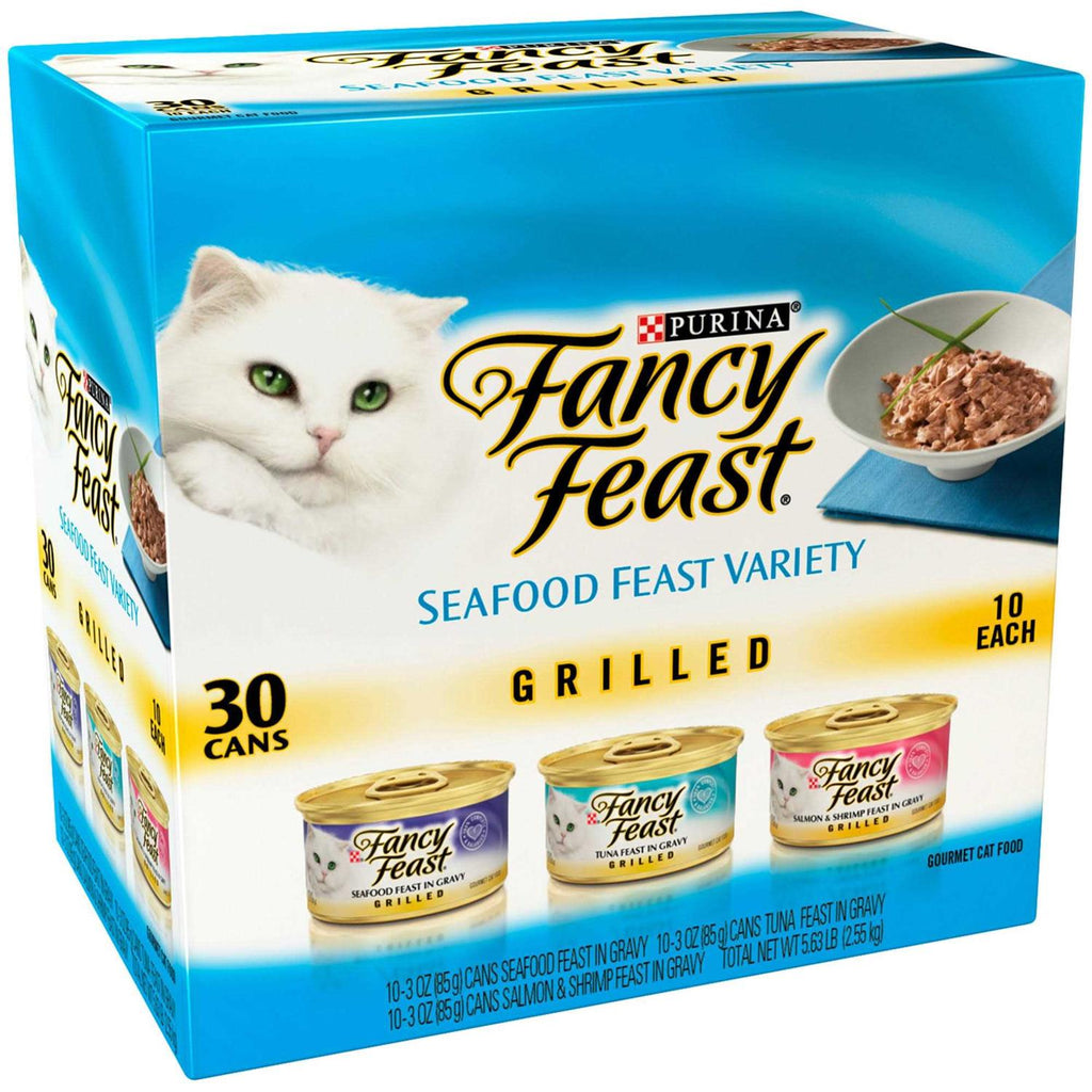 Wet Cat Food Variety Pack Seafood Grilled Collection J840