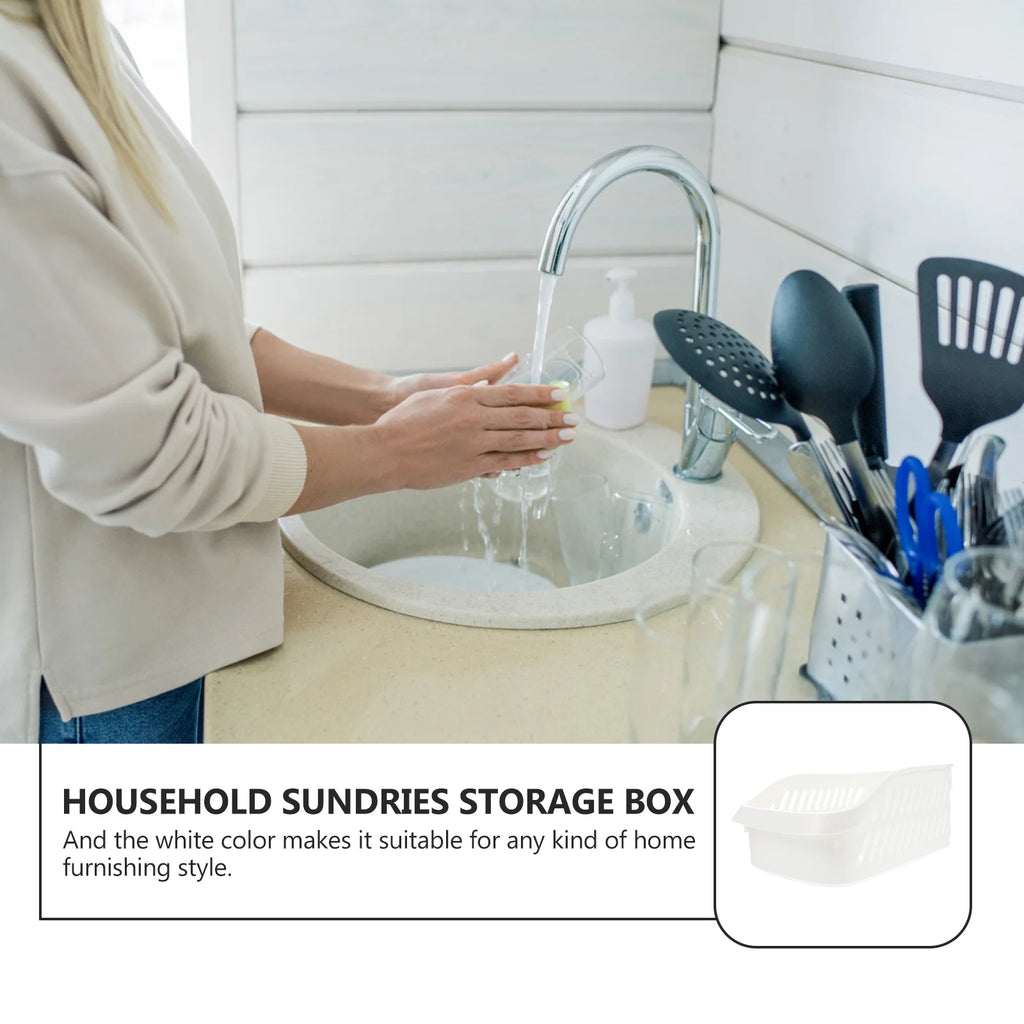 White Storage Basket Toy Bins Z421